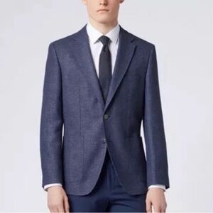 Hugo Boss Regular-Fit Boucle Jacket with Mother-of-Pearl Buttons
